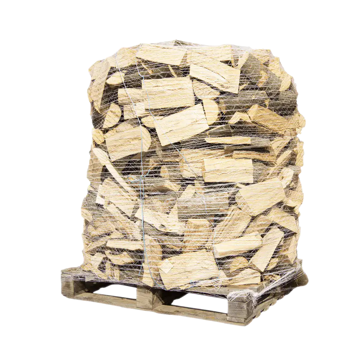 Buchen Premium Brennholz 25cm, rindenfrei auf Palette im Netz, ca. 1,6 srm-1rm, 500 kg